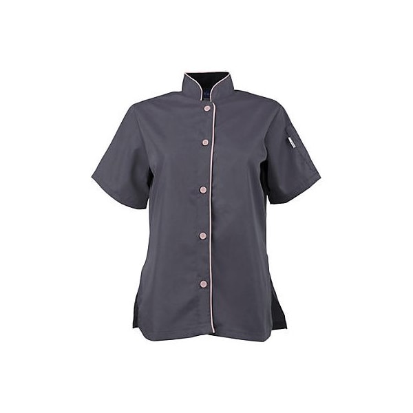 Allpoints Kng Sm Active Chef Shirt Womens Slate/Pink Ss 2127SLPKS - main